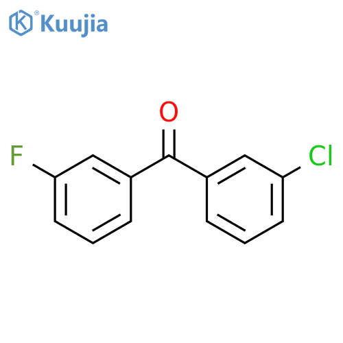 (3-Chlorophenyl)(3-fluorophenyl)methanone structure