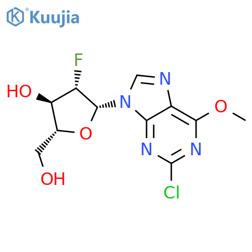 (2R,3R,4S,5R)-5-(2-Chloro-6-methoxy-9H-purin-9-yl)-4-fluoro-2-(hydroxymethyl)tetrahydrofuran-3-ol structure
