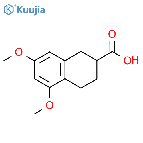5,7-Dimethoxy-1,2,3,4-tetrahydronaphthalene-2-carboxylic acid structure