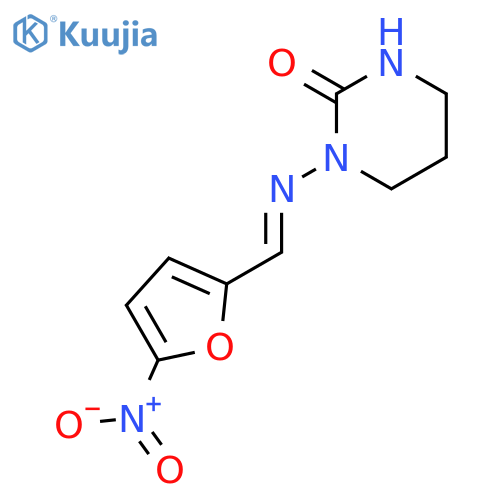 2(1H)-Pyrimidinone,tetrahydro-1-[[(5-nitro-2-furanyl)methylene]amino]- structure
