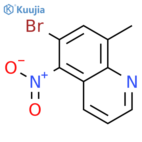 6-Bromo-8-methyl-5-nitroquinoline structure