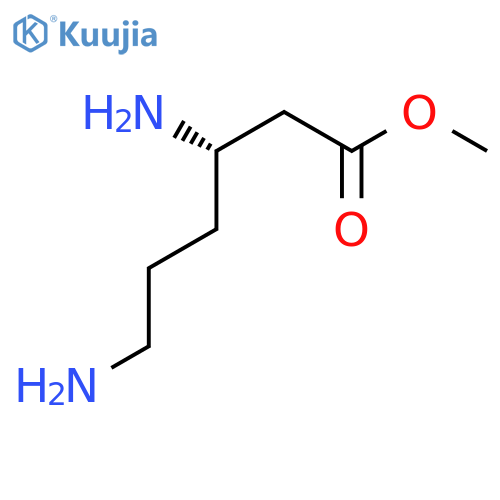 methyl (3S)-3,6-diaminohexanoate structure