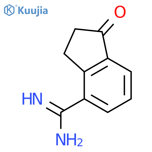 1-Oxo-2,3-dihydro-1H-indene-4-carboximidamide structure