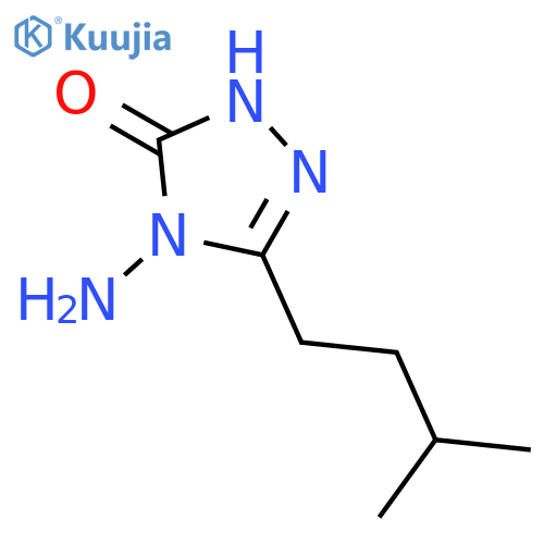 3H-1,2,4-Triazol-3-one, 4-amino-2,4-dihydro-5-(3-methylbutyl)- structure