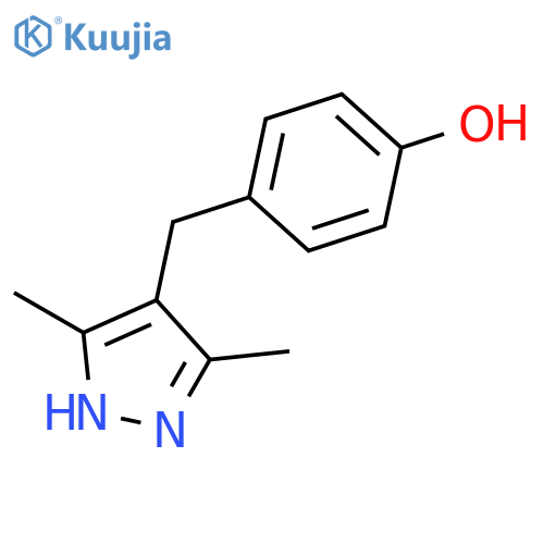 4-(3,5-Dimethyl-1H-pyrazol-4-yl)methylbenzenol structure