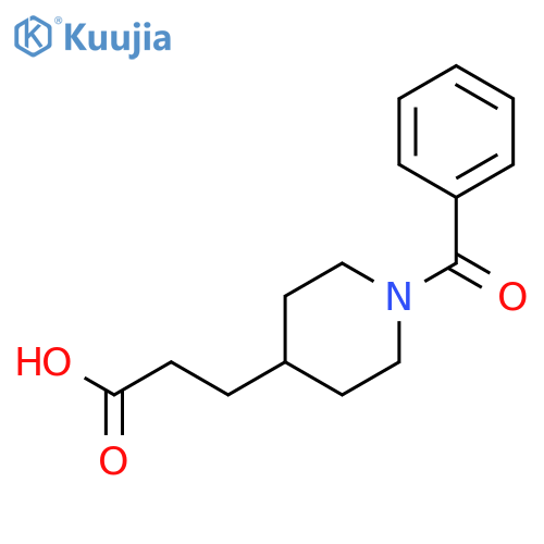 3-(1-benzoylpiperidin-4-yl)propanoic acid structure