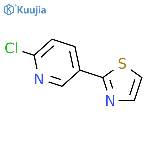 2-(6-Chloropyridin-3-yl)thiazole structure