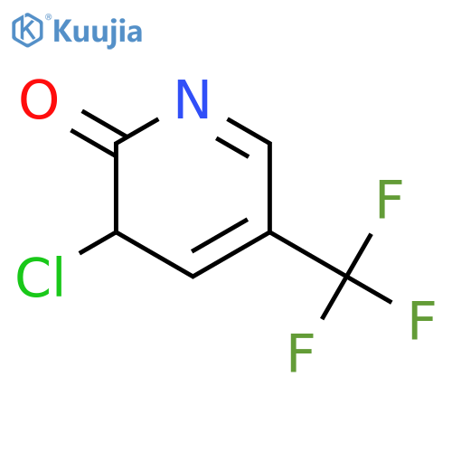 3-Chloro-5-(trifluoromethyl)pyridin-2(3H)-one structure