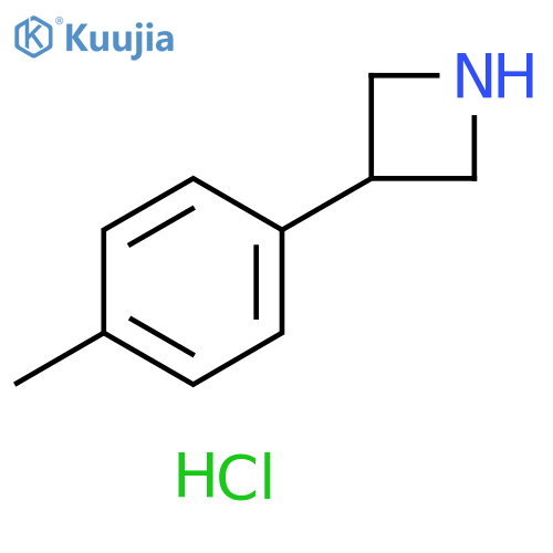 Azetidine, 3-(4-methylphenyl)-, hydrochloride (1:1) structure