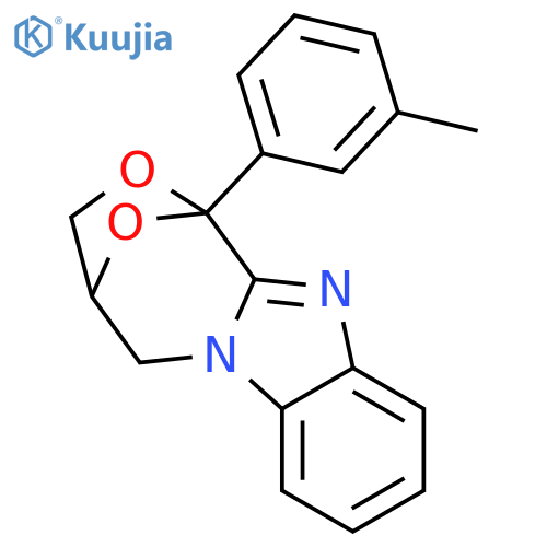 1,4-Epoxy-1H,3H-[1,4]oxazepino[4,3-a]benzimidazole,4,5-dihydro-1-(3-methylphenyl)- structure