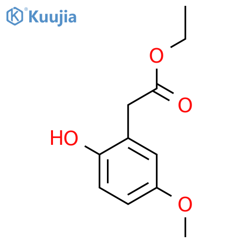 Ethyl 2-hydroxy-5-methoxyphenylacetate structure