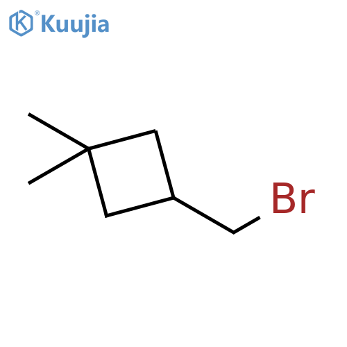 3-(bromomethyl)-1,1-dimethylcyclobutane structure
