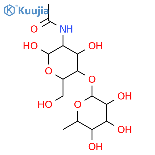 2-Acetamido-2-deoxy-4-O-(a-L-fucopyranosyl)-D-glucopyranose structure