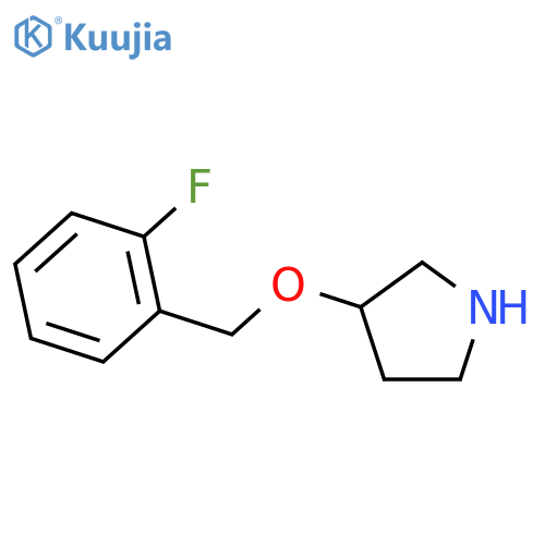 Pyrrolidine,3-[(2-fluorophenyl)methoxy]- structure