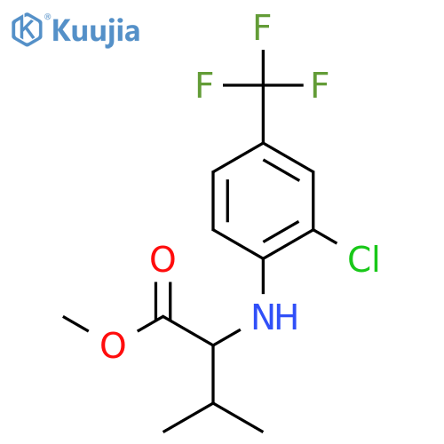 methyl N-[2-chloro-4-(trifluoromethyl)phenyl]-L-valinate structure
