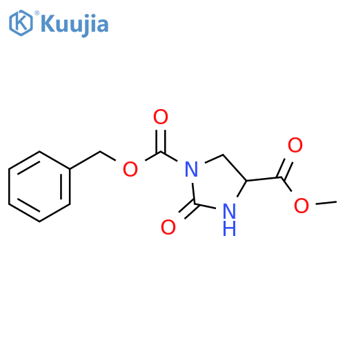1,4-Imidazolidinedicarboxylic acid, 2-oxo-, 4-methyl 1-(phenylmethyl) ester structure