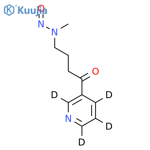 4-(Methylnitrosamino)-1-(3-pyridyl-d4)-1-butanone-d4 structure