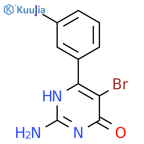 4(1H)-Pyrimidinone, 2-amino-5-bromo-6-(3-iodophenyl)- structure