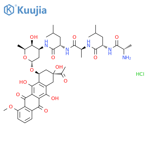 Ala-Leu-Ala-Leu Daunorubicin Hydrochloride structure