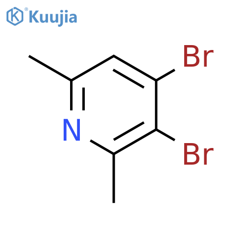 Pyridine,3,4-dibromo-2,6-dimethyl- structure