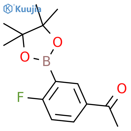 5-Acetyl-2-fluorophenylboronic acid, pinacol ester structure