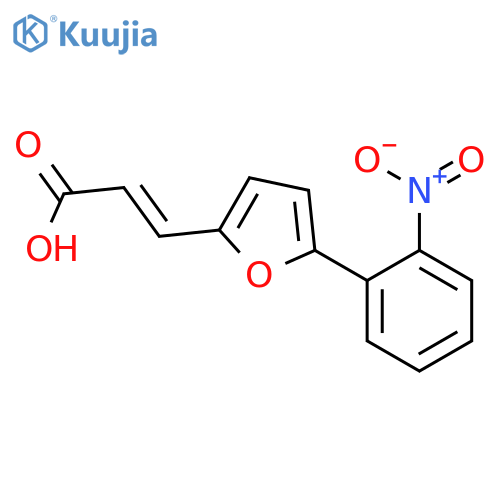 2-PROPENOIC ACID, 3-[5-(2-NITROPHENYL)-2-FURANYL]-, (2E)- structure