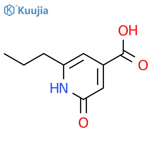 2-Oxo-6-propyl-1,2-dihydropyridine-4-carboxylic acid structure