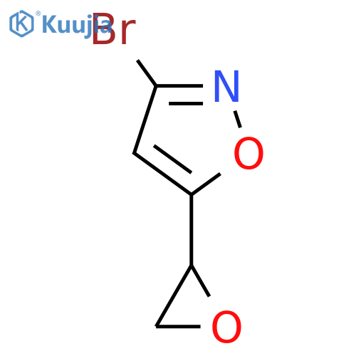Isoxazole, 3-bromo-5-oxiranyl- structure