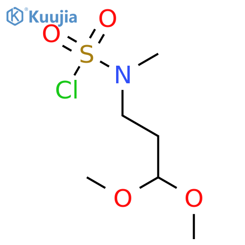 Sulfamoyl chloride, (3,3-dimethoxypropyl)methyl- structure