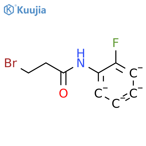 3-bromo-N-(2-fluorophenyl)propanamide structure