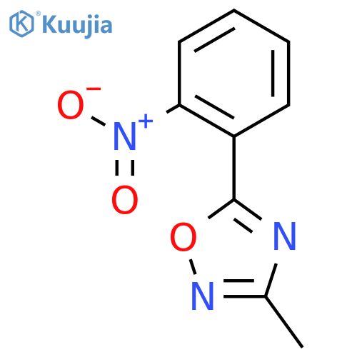 1,2,4-Oxadiazole, 3-methyl-5-(2-nitrophenyl)- structure