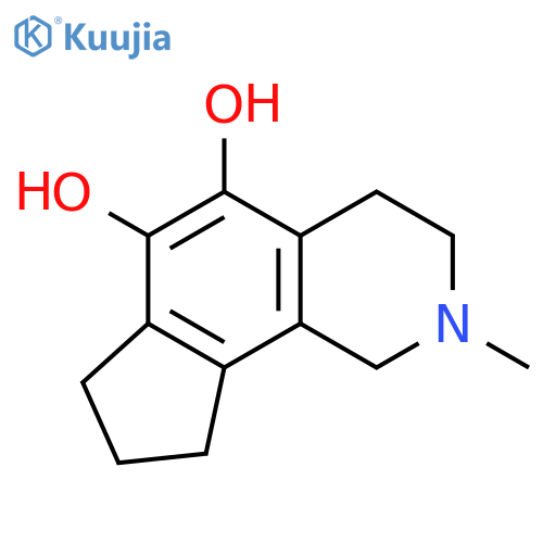 1H-Cyclopent[h]isoquinoline-5,6-diol, 2,3,4,7,8,9-hexahydro-2-methyl- (9CI) structure