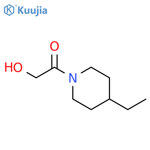 Piperidine, 4-ethyl-1-(hydroxyacetyl)- structure