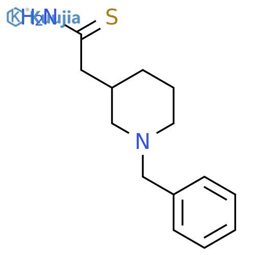 2-(1-benzylpiperidin-3-yl)ethanethioamide structure