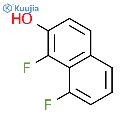 2-Naphthalenol,1,8-difluoro- structure