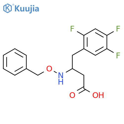 (R)-3-((Benzyloxy)amino)-4-(2,4,5-trifluorophenyl)butanoic acid structure