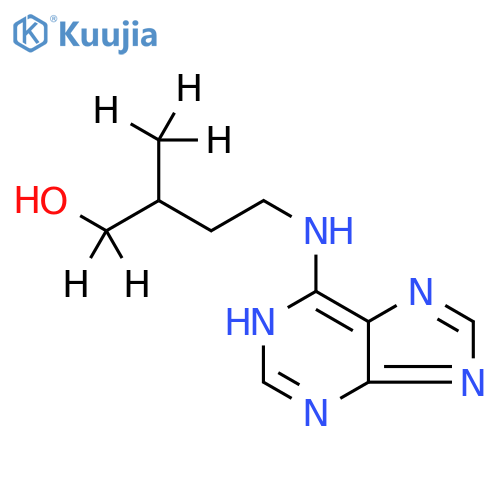 1-Butan-1,1-d2-ol, 2-(methyl-d3)-4-(1H-purin-6-ylamino)- (9CI) structure