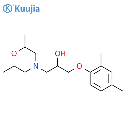 4-Morpholineethanol, α-[(2,4-dimethylphenoxy)methyl]-2,6-dimethyl- structure