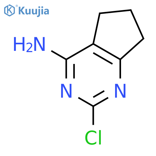 2-Chloro-5H,6H,7H-cyclopenta[d]pyrimidin-4-amine structure
