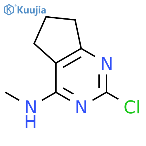 2-chloro-N-methyl-6,7-dihydro-5H-cyclopentadpyrimidin-4-amine structure
