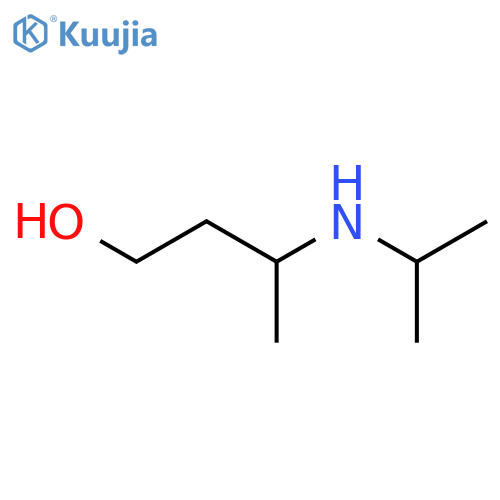 3-(propan-2-yl)aminobutan-1-ol structure