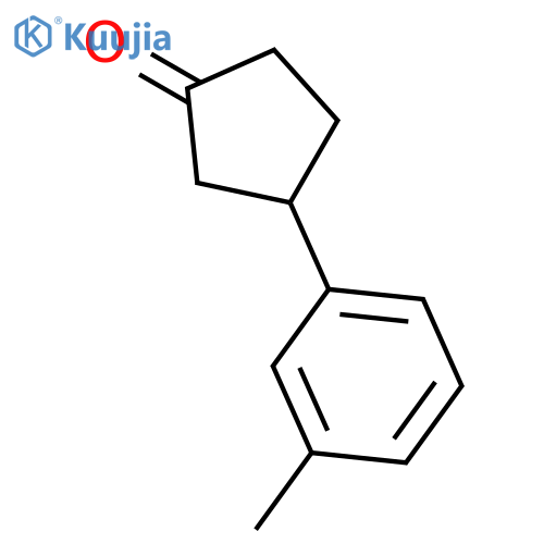 CYCLOPENTANONE, 3-(3-METHYLPHENYL)- structure