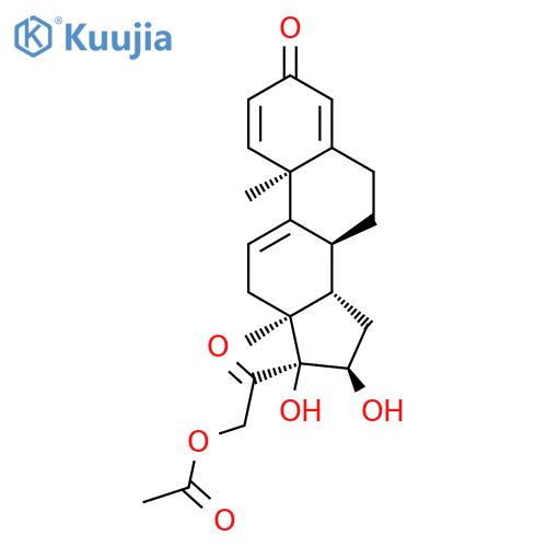 Pregna-1,4,9(11)-triene-3,20-dione,21-(acetyloxy)-16,17-dihydroxy-, (16a)- (9CI) structure