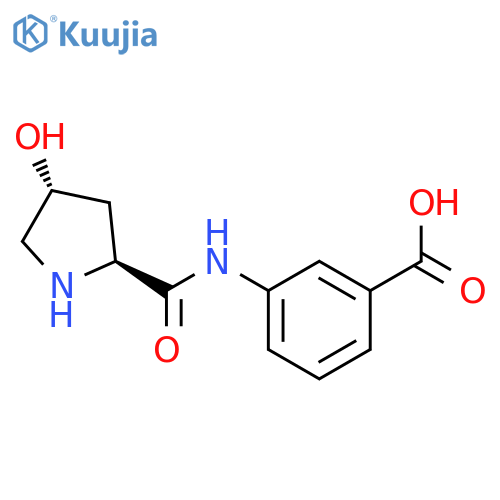 3-(2S,4R)-4-Hydroxy-2-pyrrolidinylcarbonylaminobenzoic Acid structure