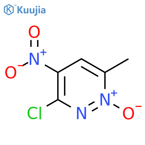 3-chloro-6-methyl-4-nitropyridazin-1-ium-1-olate structure
