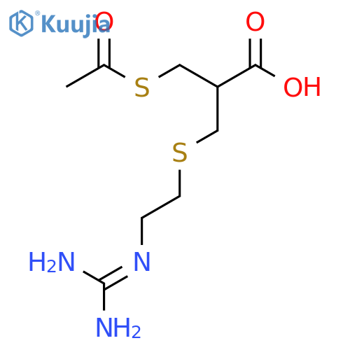 3-(Acetylthio)-2-2-(aminoiminomethyl)aminoethylthiomethylpropanoic Acid structure
