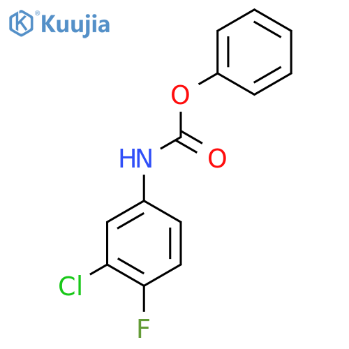 phenyl N-(3-chloro-4-fluorophenyl)carbamate structure