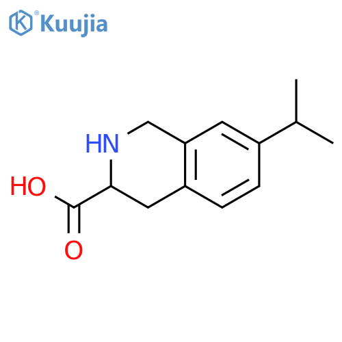 3-Isoquinolinecarboxylic acid, 1,2,3,4-tetrahydro-7-(1-methylethyl)- structure