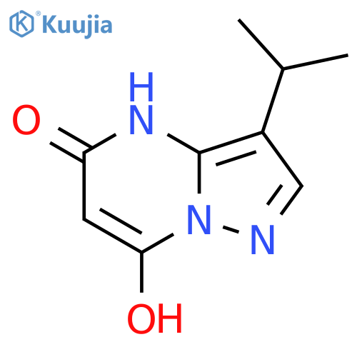 3-isopropylpyrazolo[1,5-a]pyrimidine-5,7-diol structure