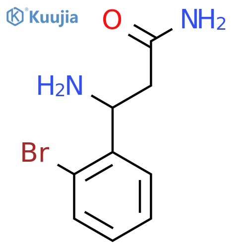 3-Amino-3-(2-bromophenyl)propanamide structure